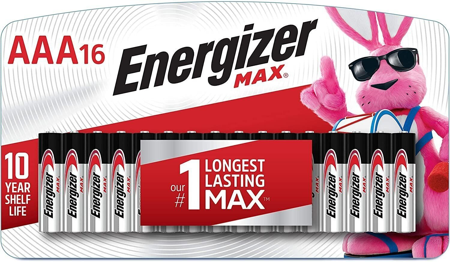 Energizer AAA Batteries, Max Triple A Alkaline, 16 Count-image
