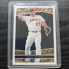 2021 Topps Chrome Update #BGC-3 Mike Trout Topps Black Gold Anaheim Angels