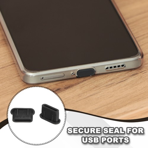 0.4 Inch USB Type A Dust Plug, 90 Pcs Anti Dust Plug Cover, Black/White/Clear - Photo 5 sur 6