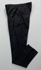 Calvin Klein Flat Front Stretch Wool Dress Pants, Slacks. Black, Men's 37L. NWT 