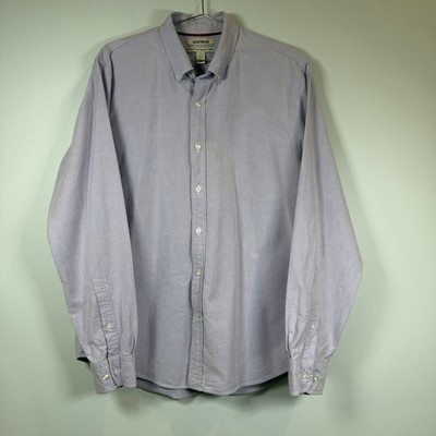 Goodthreads Men s Button-Down Shirt - Light Lavender/Lilac Large