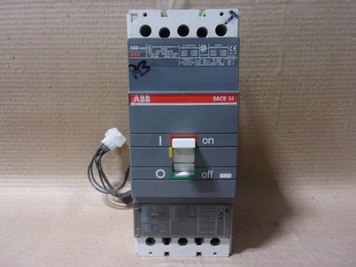 ABB SACE S4 S4N 3 POLE 250 AMP TRIP 600V CIRCUIT BREAKER W/ SHUNT & AUX