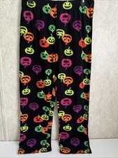 Hyde Eek Boutique Fleece Halloween Jack-O-Lantern Pajama Pants Colorful Men L