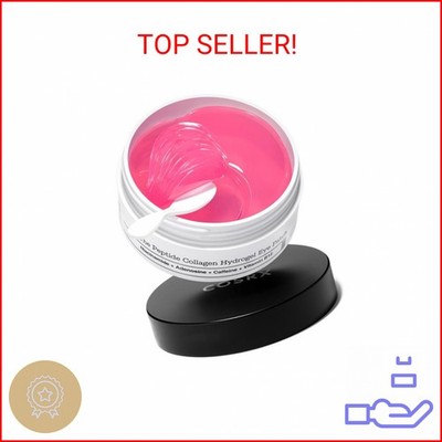 COSRX Pink Peptides Collagen Hydrogel Eye Patch for Puffy Eyes, Dark Circles & F