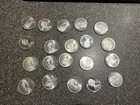 20 1867-1967 Canadian Goose Silver Dollar Coins 80% Elizabeth circulated