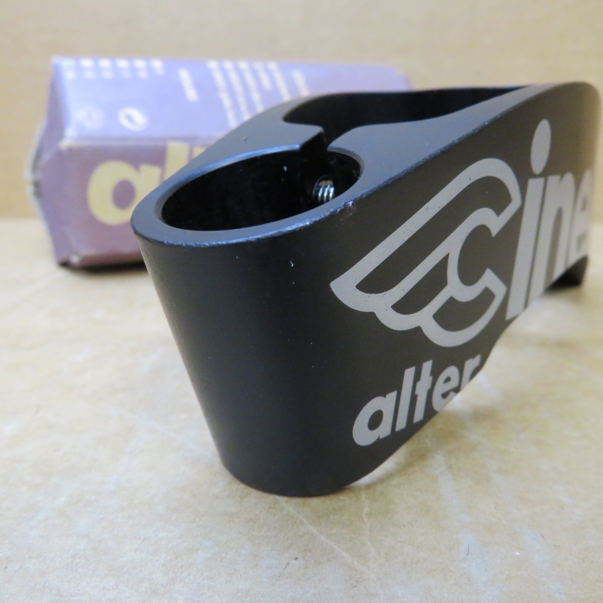 New-Old-Stock Cinelli Alter Stem..Black w/Silver Accents (140 mm x