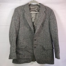 Mens Magee of Ireland Suit Coat Handwoven Donegal Tweed Grey Size Unknown