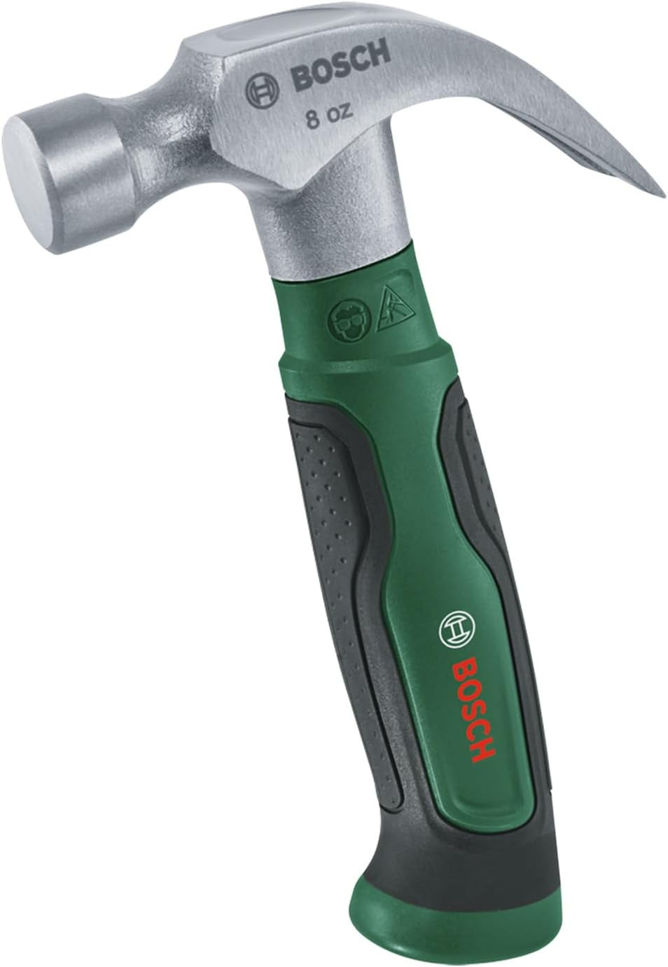 Martello da Carpentiere 225g Acciaio Carbonio con Arrachiodi e Manico Softgrip