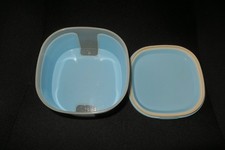 Tupperware 2602 Skyline blau -weiss 0,7 L / 700 ml Vorratsbehälter Deckel 2377