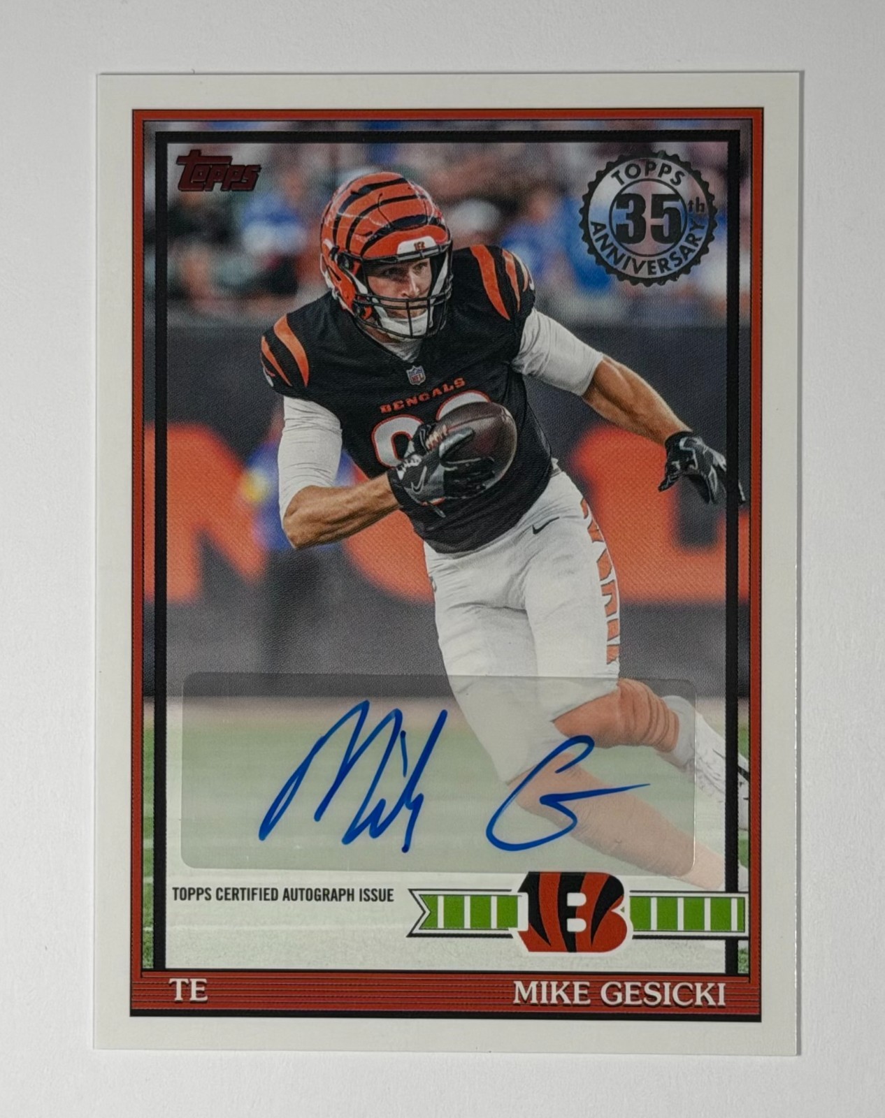 Topps  2026 Flagship Mike Gesicki 1991 Auto #91AC-MGE Bengals NFL FREE SHIPPING