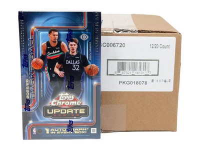 PYT #9858 - 12x 2025/26 Topps Chrome Update Basketball Hobby Boxes (Full Case)