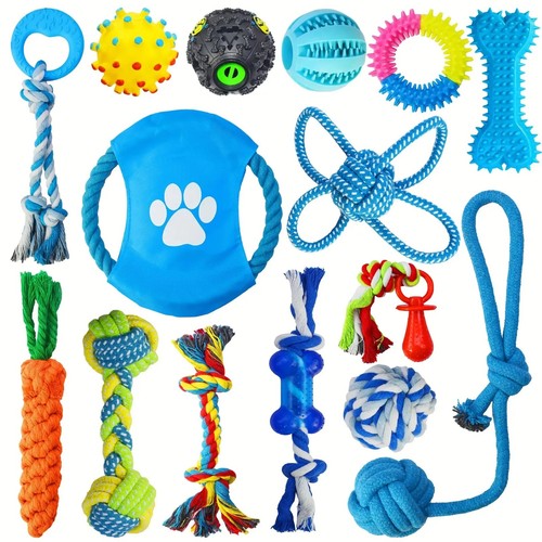 15er Hundespielzeug Set Kauspielzeug Seilspiel