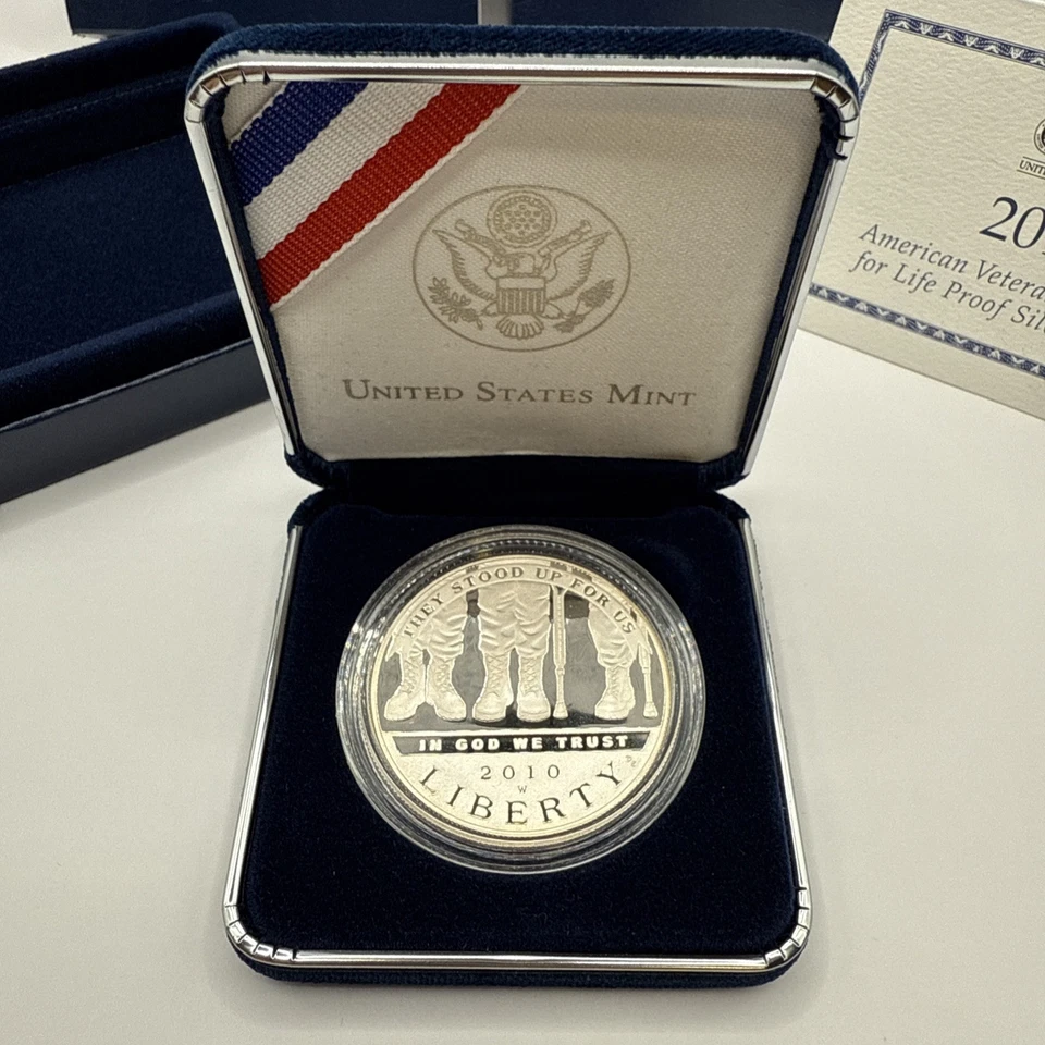 2010 American Veterans Disabled for Life Commemorative 90% Silver Dollar - Image 2 of 4