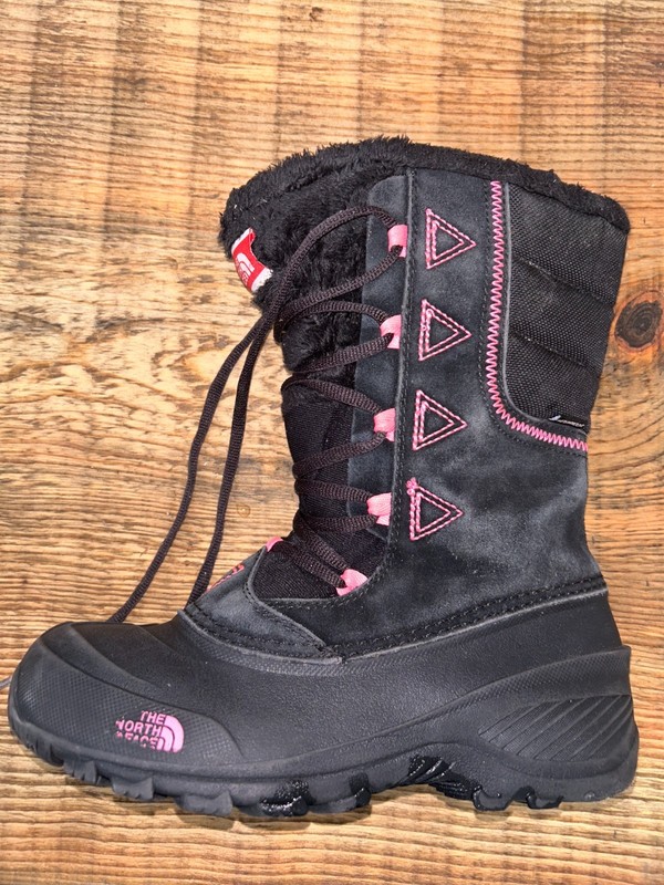 North Face Tall Waterproof Boots size 3 Faux Fur Heat Seeker 200gm Insulation