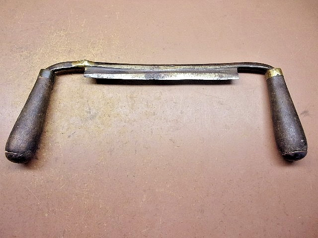 Vintage D.R. Barton 8" Straight Draw Shave Knife Planer Tool Damaged/Repaired