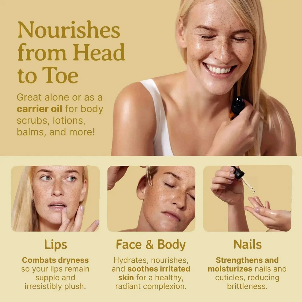 Organic Cold-Pressed Marula Oil 100% Pure Skin Hair Face Anti-Aging Moisturizer - Image 4 of 4