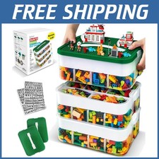 Stackable Craft Organizer with Transparent Compartments