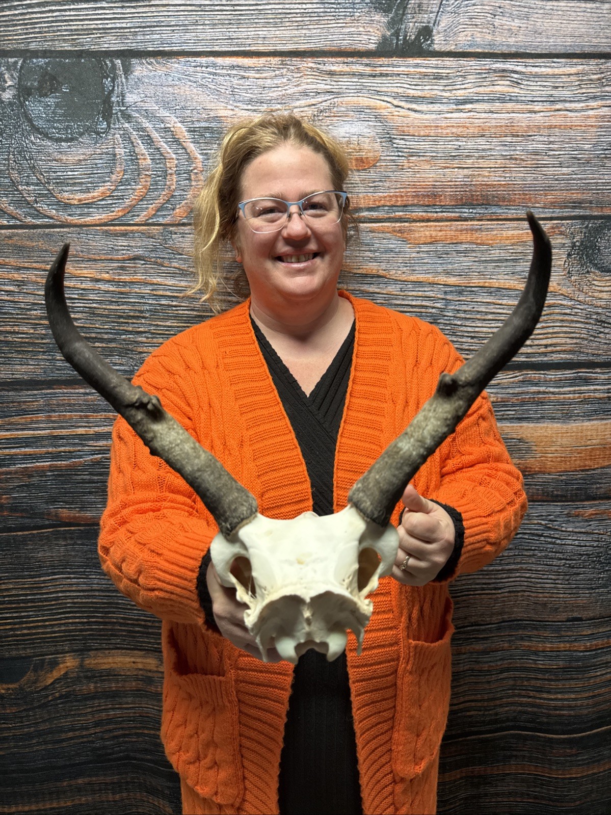 Pronghorn Antelope Skull Animal Mount Cabin Western Yard Decor Head Art Craft