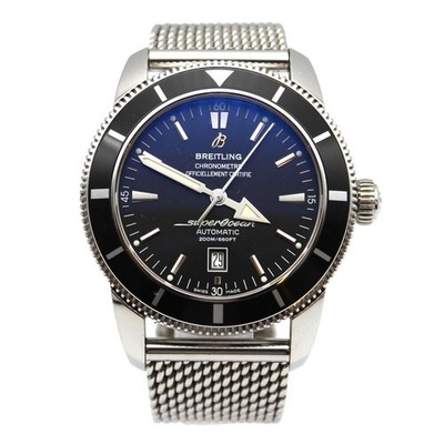 BREITLING WATCH A17320 SUPEROCEAN HERITAGE 46 AUTOMATIC DATE BLUE DIAL MEN'S F/S