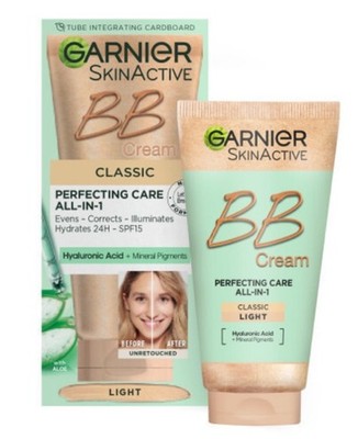 Garnier Classic Perfecting Care All-in-1 Tinted BB Cream LSF15 50ml, Light