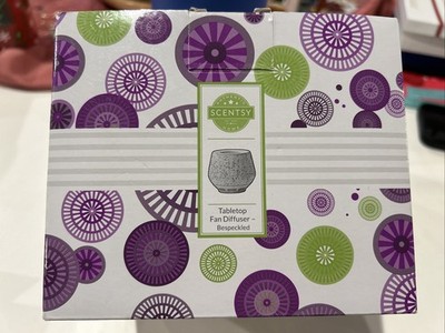 NEW Scentsy Tabletop Fan Diffuser Bespeckled - New In Box