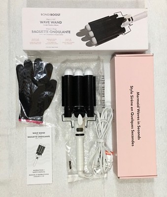 BONDIBOOST Wave Wand Hair Curling Iron Wand (32mm)1.25'' Ceramic, Triple Barrels