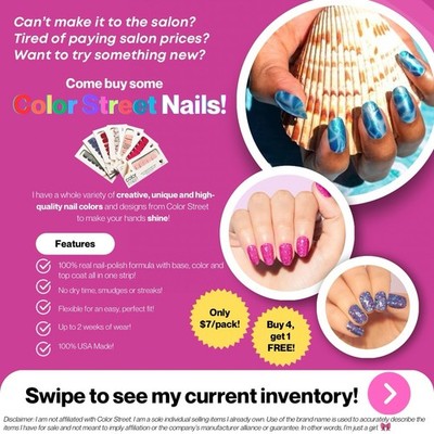 NEW Color Street Nail Strips   RARE & Retired Styles   SEALED   100% Authentic