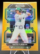 2022 Panini Prizm Draft Picks - Nate Furman #PDP121 Neon Orange Prizm /50 (RC)