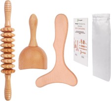 3-in-1 Wood Therapy Massage Tools Lymphatic Drainage Massager Wooden Mas