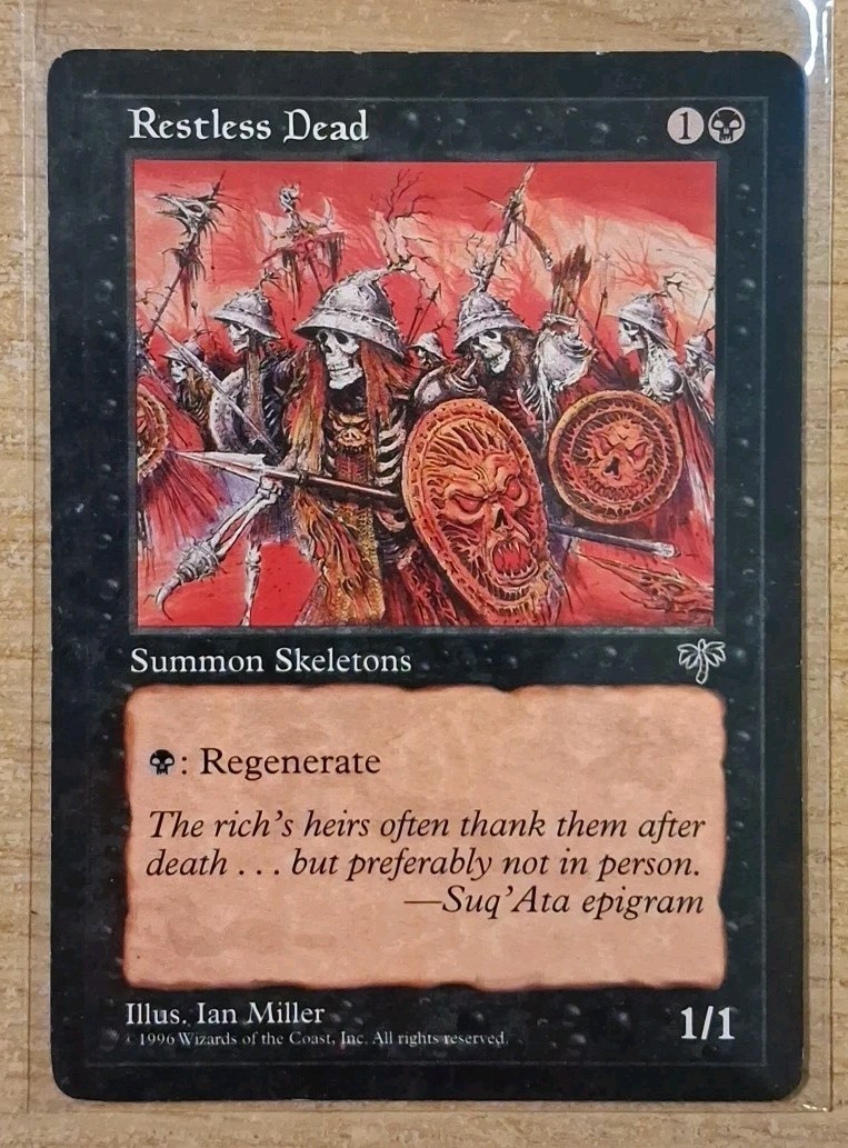 1996 MAGIC THE GATHERING MIRAGE RESTLESS DEAD TD25 