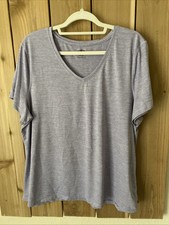 Athletic Purple Short Sleeve Top Size XXXL 22 NWOT