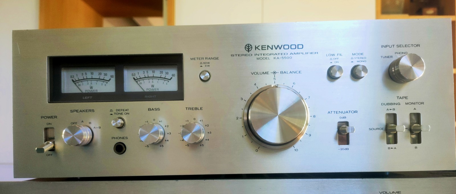 Kenwood KA-5500 – Amplificatore Integrato Vintage Hi-Fi – Originale
