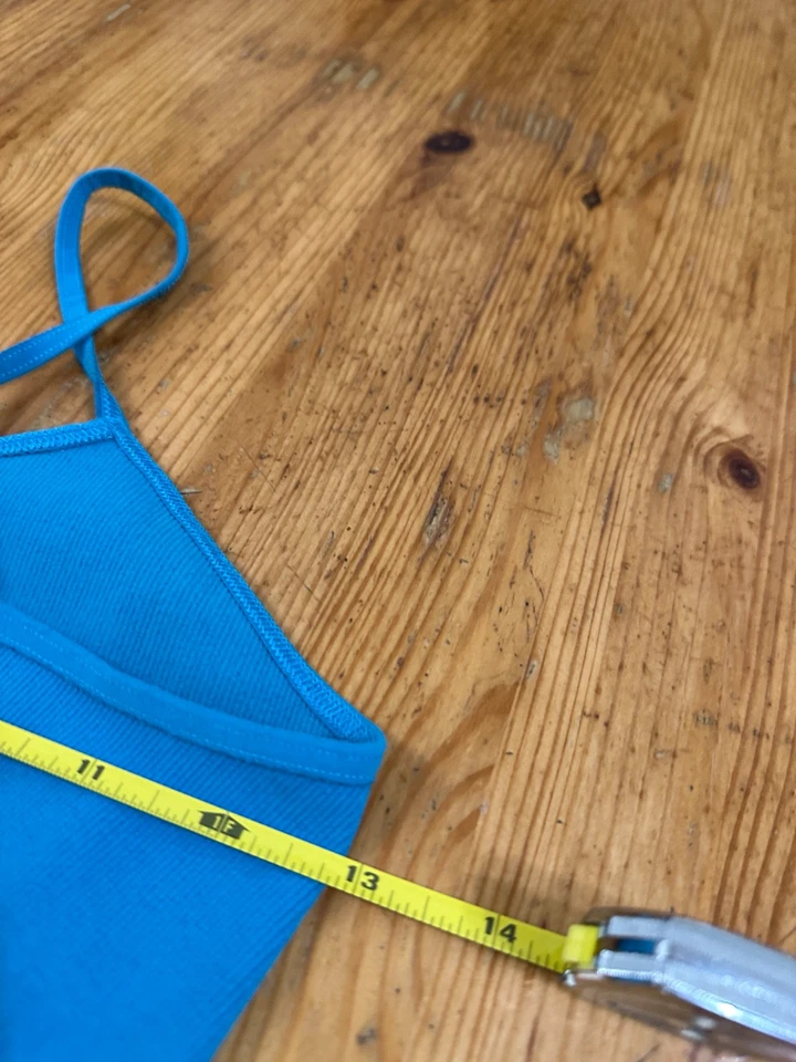 Camiseta sin mangas recortada Free People Movement para mujer Rib Active azul talla XS/S Foto 4 de 4