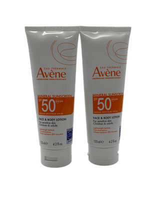 Avène Mineral Sunscreen Face & Body Lotion 2 Pack EXP 03/2026