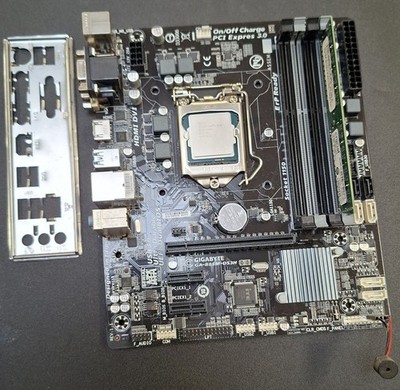 Mainboard GIGABYTE GA-B85M-DS3H Sockel 1150 + Intel Core i3-4130 + 4GB DDR3 RAM