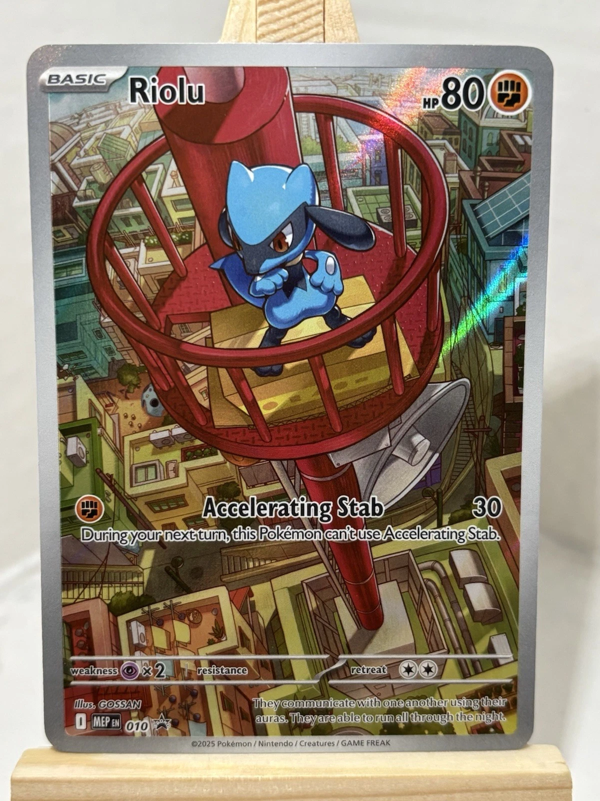 2025 Pokemon MEP Black Star Promos Riolu Full Art #010