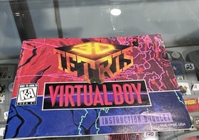 3-D Tetris Game + Instruction Manual Booklet (Nintendo Virtual Boy) Authentic!