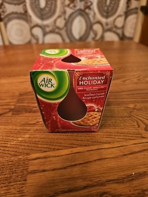 Air Wick Enchanted Holiday Mrs. Claus' Apple Pie Candle NEW Discontinued 2014 