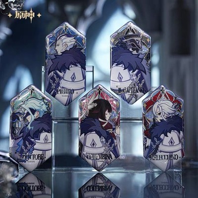 miHoYo Genshin Impact Fatui Harbingers Tinplate Badge Blind Box Official Goods