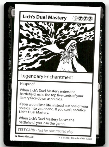 Lich's Duel Mastery - Mystery Booster 2 Playtest Cards
