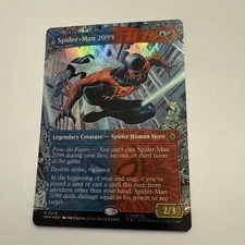 Spider-Man 2099 FOIL Borderless 216 Marvel's Spider-Man SPM MTG Rare Unplayed NM