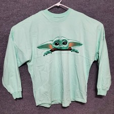 Disney Star Wars The Mandalorian Spirit Jersey L Teal Grogu The Child Baby Yoda