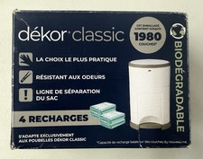 Biodegradable Diaper Dekor Classic Pail Refill Diaper Pail Liners 4 Refills Blue