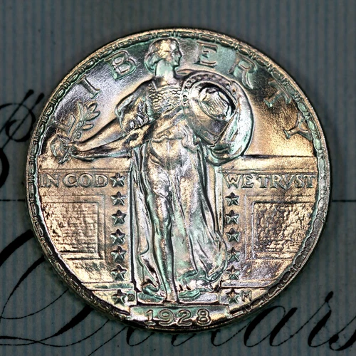 * 1928-D FH * PRISTINE+ GEM BU MS STANDING LIBERTY QUARTER * FROM COLLECTION