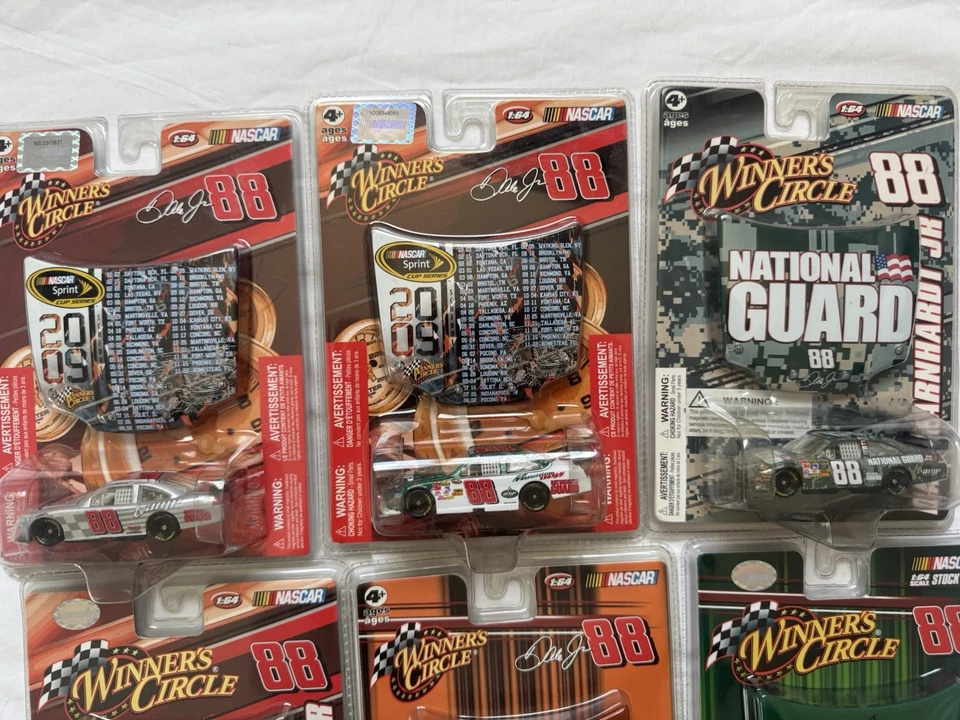 Dale Earnhardt Jr #88 Diecast Cars With Hood Magnet 1:64 Lot Of 9 - Image 2 of 4