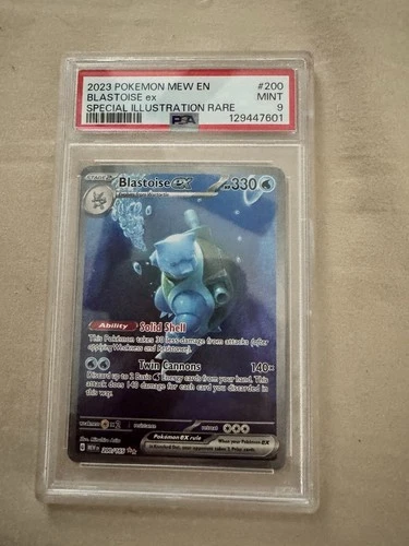 Pokémon Blastoise ex Scarlet & Violet 151 Special Illustration Rare PSA 9 Holo