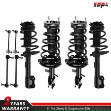 Fits 08 -13 Toyota Highlander AWD Front Rear Struts W/ Coil Spring Sway Bar Kit