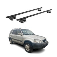 DachträGer GrundtäGer FüR Honda CR-V Mk1 1995-2001 90Kg Alu Schwarz 2 Tlg ABE