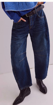   Free People Lucky You Mid Rise Barrel