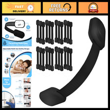Child Safety Strap Locks - 24 Adhesive Baby Latches for Cabinets, Ovens, Fridges